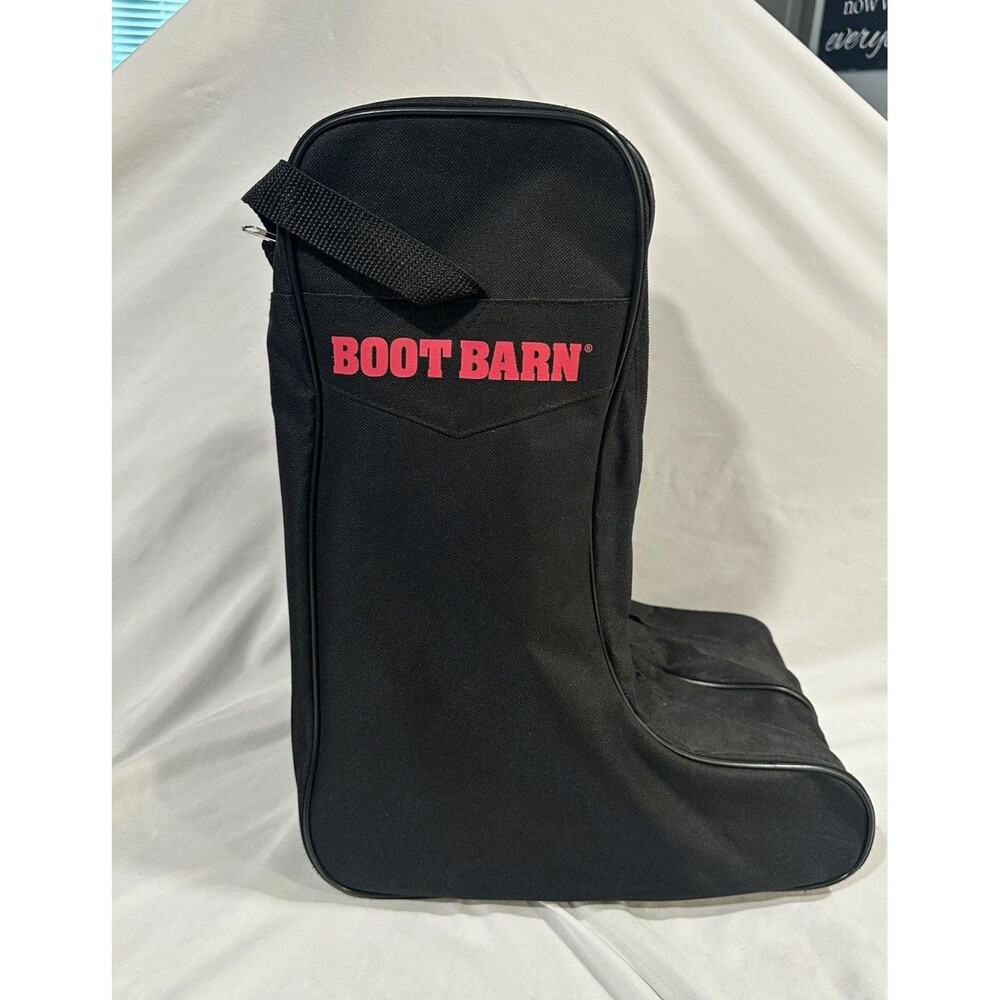 Boot Barn Black Double Compartment Western Boot Travel Carrying Bag